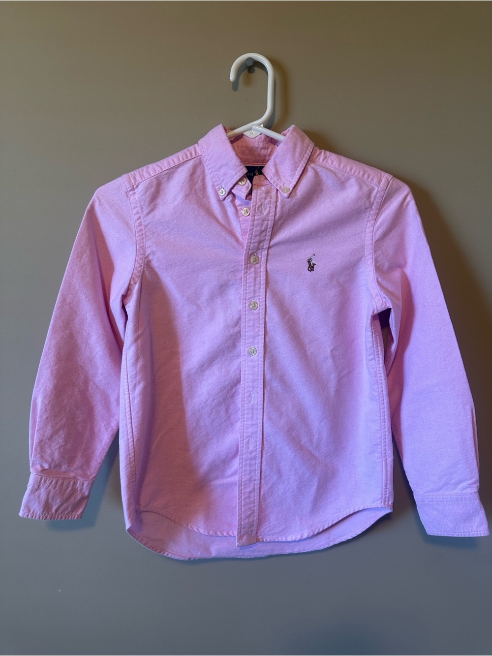 Ralph Lauren Light Pink Button-Down Oxford Shirt for Kids like new! Never worn.